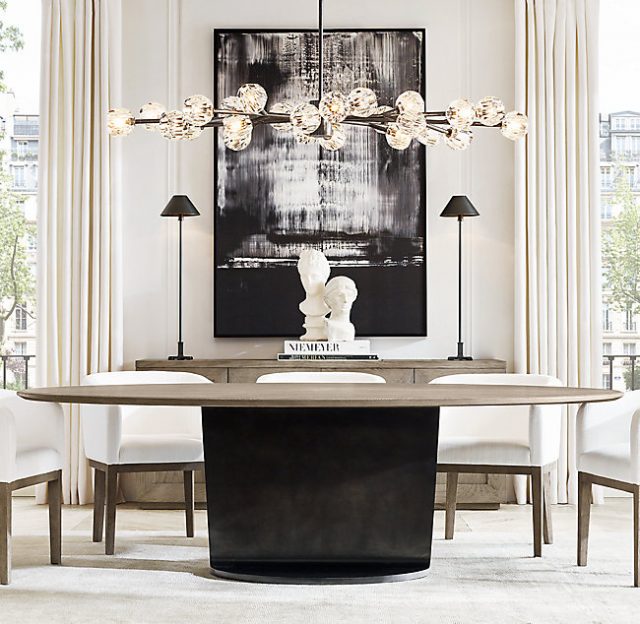 Люстра Restoration Hardware BOULE DE CRISTAL OVAL