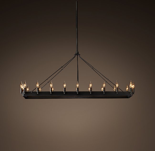 Люстра Restoration Hardware CAMINO VINTAGE CANDELABRA RECT