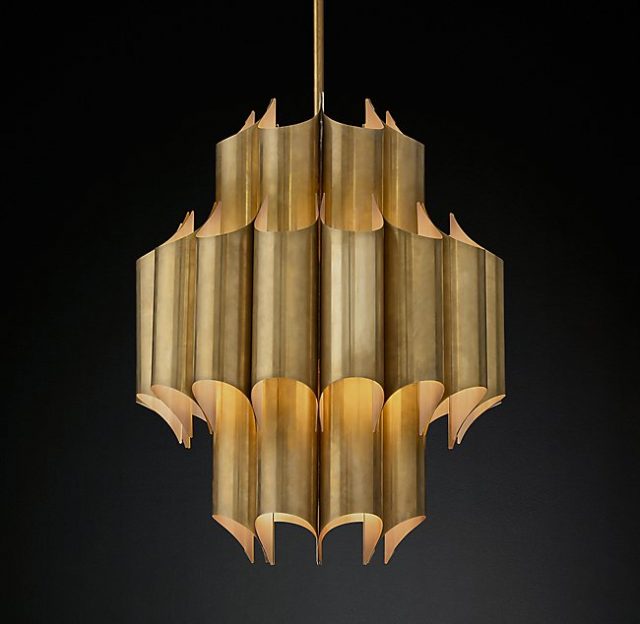 Люстра Restoration Hardware CATHEDRAL BRASS