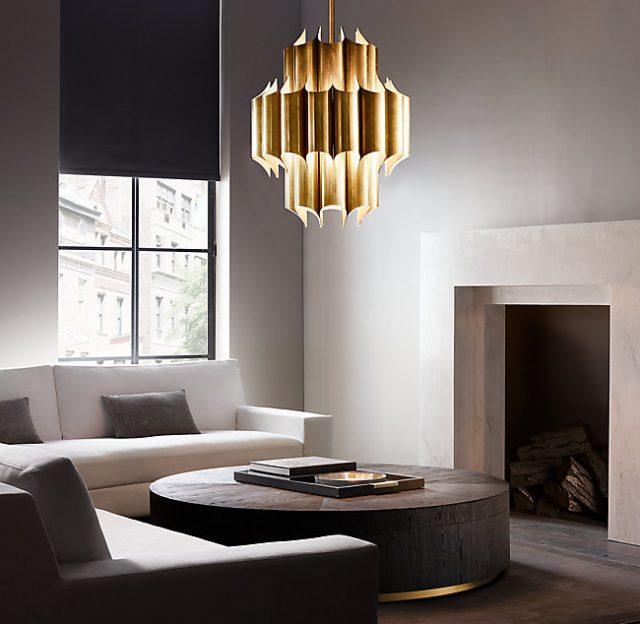 Люстра Restoration Hardware CATHEDRAL BRASS