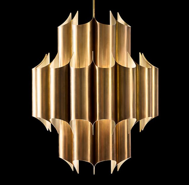 Люстра Restoration Hardware CATHEDRAL BRASS