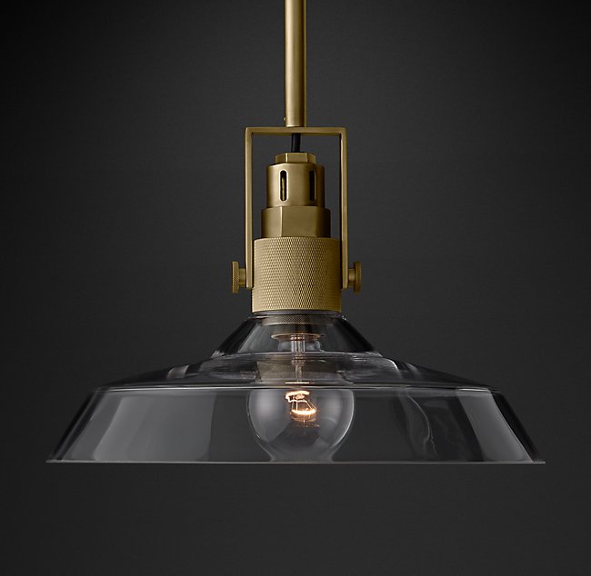 Люстра Restoration Hardware CONDORCET CLEAR GLASS SHADE