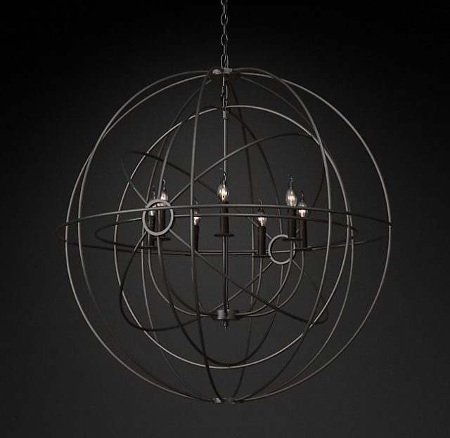 Люстра Restoration Hardware FOUCAULT'S TWIN-ORB