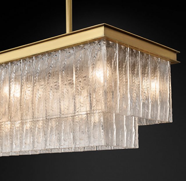 Люстра Restoration Hardware GLACÉ LINEAR