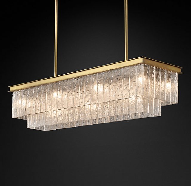 Люстра Restoration Hardware GLACÉ LINEAR