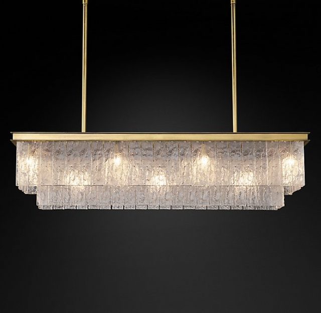 Люстра Restoration Hardware GLACÉ LINEAR