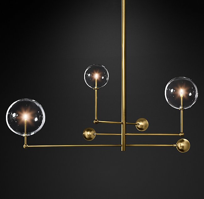 Люстра Restoration Hardware GLASS GLOBE MOBILE
