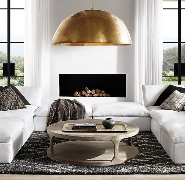 Люстра Restoration Hardware GRAND BRASS DOME