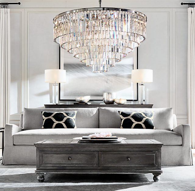 Люстра Restoration Hardware ODEON 1920S CLEAR GLASS FRINGE