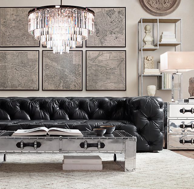 Люстра Restoration Hardware ODEON 1920S CLEAR GLASS FRINGE