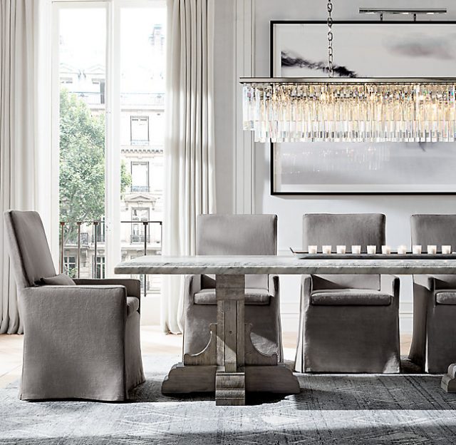 Люстра Restoration Hardware ODEON 1920S CLEAR GLASS FRINGE RECT