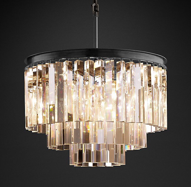 Люстра Restoration Hardware ODEON 1920S CLEAR GLASS FRINGE