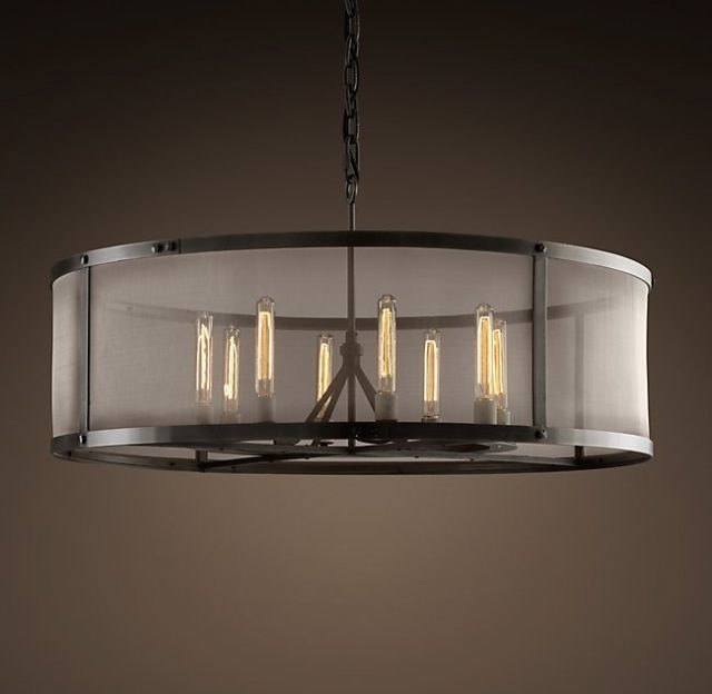 Люстра Restoration Hardware RIVETED MESH ROUND