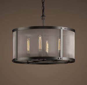 Люстра Restoration Hardware RIVETED MESH ROUND