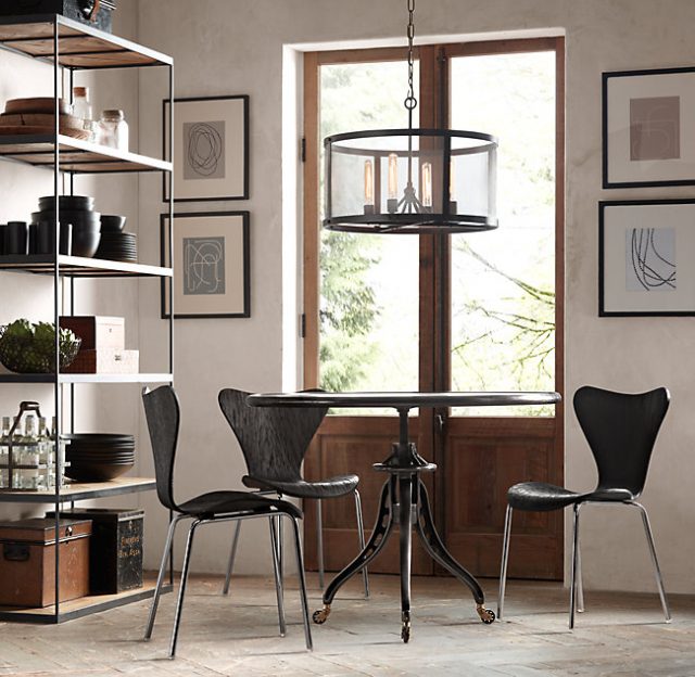Люстра Restoration Hardware RIVETED MESH ROUND