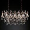 Люстра Restoration Hardware ROCOCO IRON & CLEAR CRYSTAL RECT 19TH C.