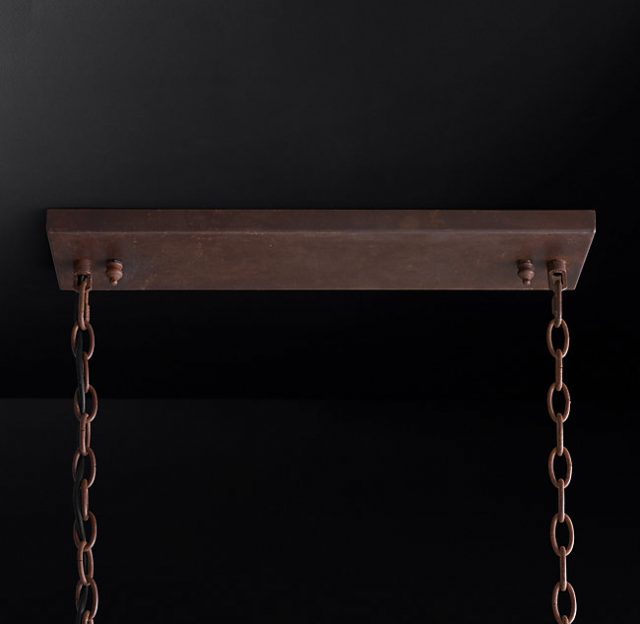 Люстра Restoration Hardware ROCOCO IRON & CLEAR CRYSTAL RECT 19TH C.