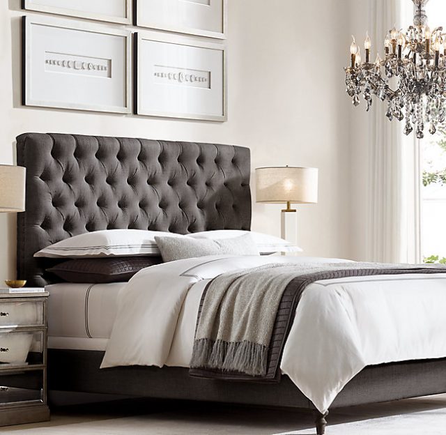 Люстра Restoration Hardware ROCOCO IRON & SMOKE CRYSTAL ROUND 19TH C.