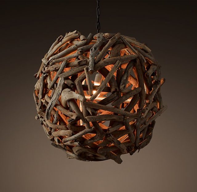 Люстра Restoration Hardware SALVAGED DRIFTWOOD GLOBE