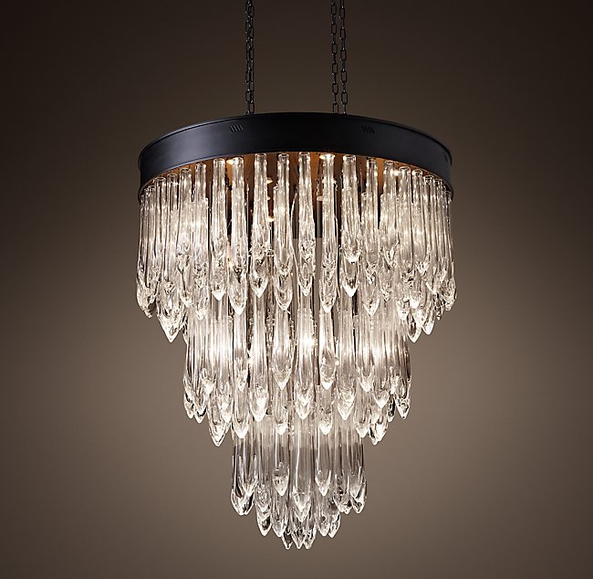 Люстра Restoration Hardware TEARDROP GLASS