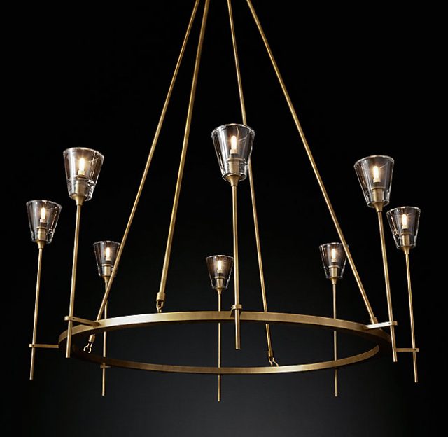 Люстра Restoration Hardware TORCHE DE VERRE ROUND