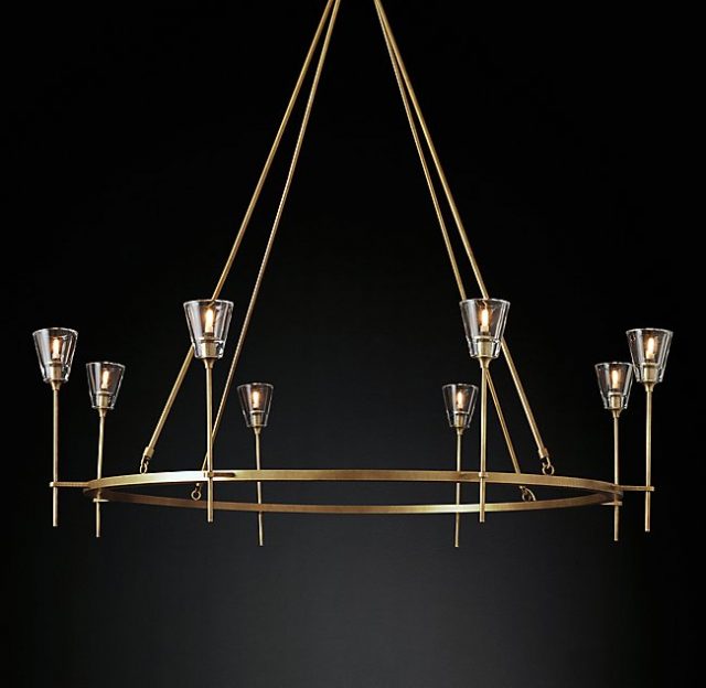 Люстра Restoration Hardware TORCHE DE VERRE ROUND