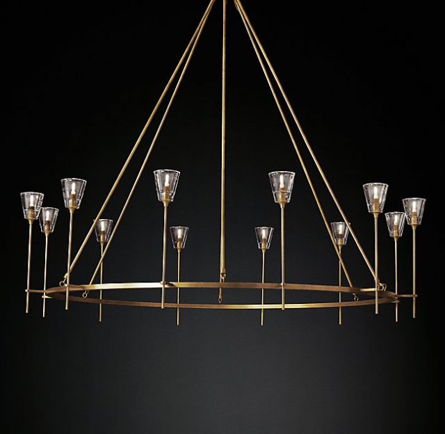 Люстра Restoration Hardware TORCHE DE VERRE ROUND