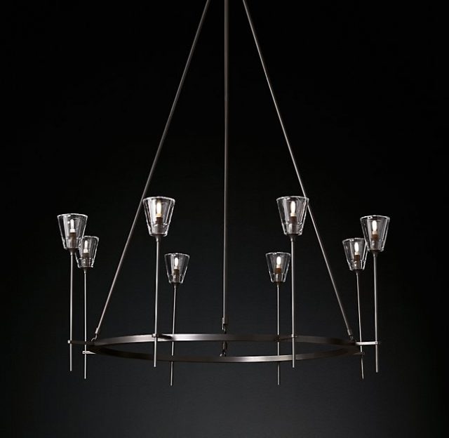 Люстра Restoration Hardware TORCHE DE VERRE ROUND