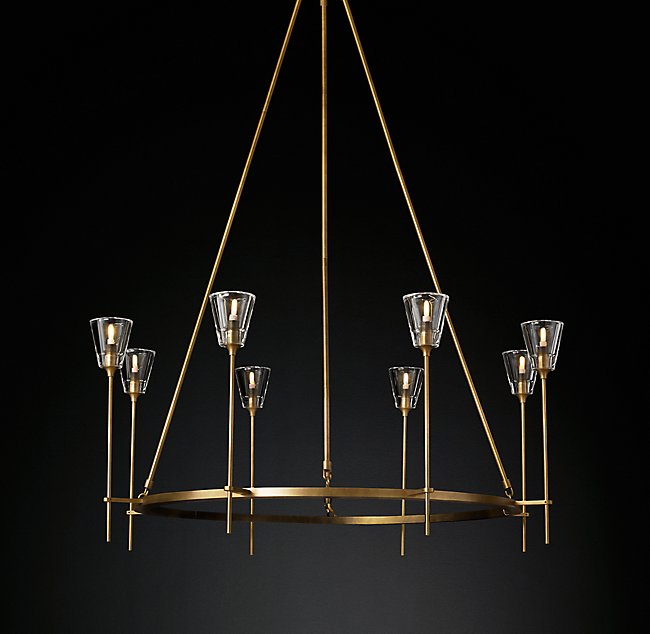 Люстра Restoration Hardware TORCHE DE VERRE ROUND