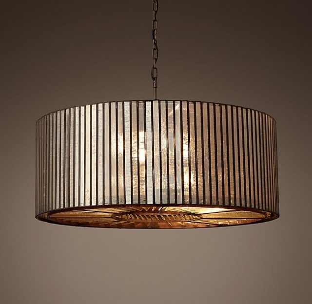 Люстра Restoration Hardware VITTI MIRRORED DRUM