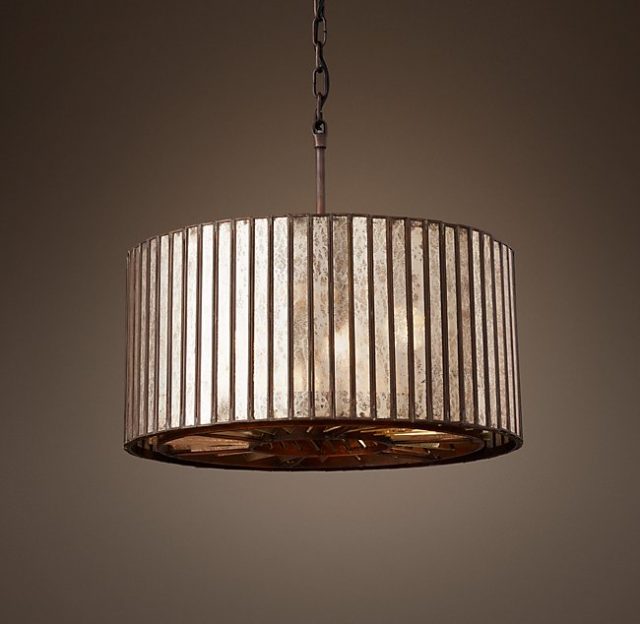 Люстра Restoration Hardware VITTI MIRRORED DRUM
