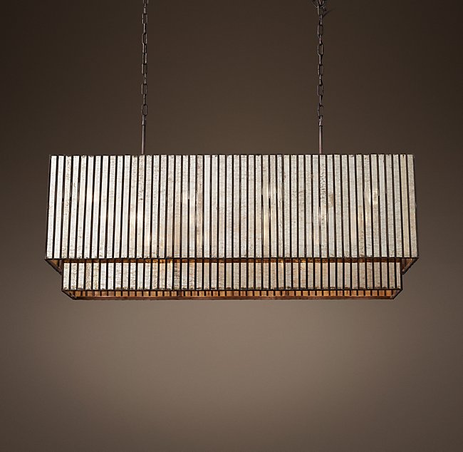 Люстра Restoration Hardware VITTI MIRRORED RECT