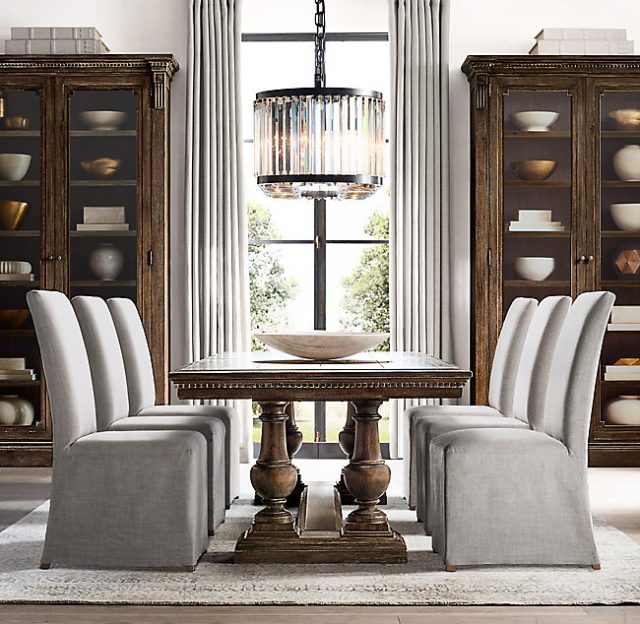 Люстра Restoration Hardware WELLES CLEAR CRYSTAL RECT