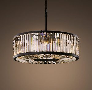 Люстра Restoration Hardware WELLES CLEAR CRYSTAL ROUND