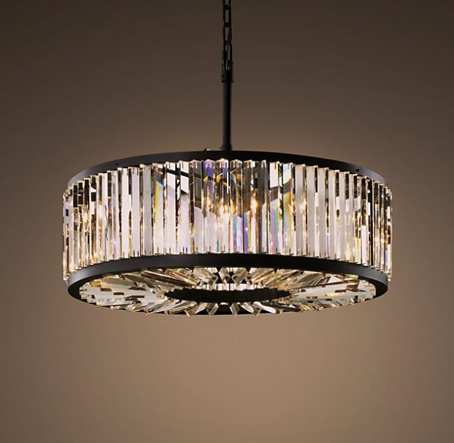 Люстра Restoration Hardware WELLES CLEAR CRYSTAL ROUND