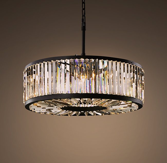 Люстра Restoration Hardware WELLES CLEAR CRYSTAL ROUND