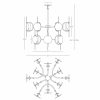Люстра Robert Abbey Jace Chandelier Brass