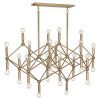 Люстра Robert Abbey Jonathan Adler Milano Chandelier Polished Brass