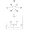 Люстра Robert Abbey Peek Chandelier