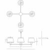 Люстра Robert Abbey Real Simple Chandelier Gunmetal