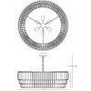 Люстра Robert Abbey Spectrum 32" PENDANT Brass