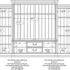 Медиа консоль HOOKER FURNITURE CLERMONT 4-PIECE WALL GROUP
