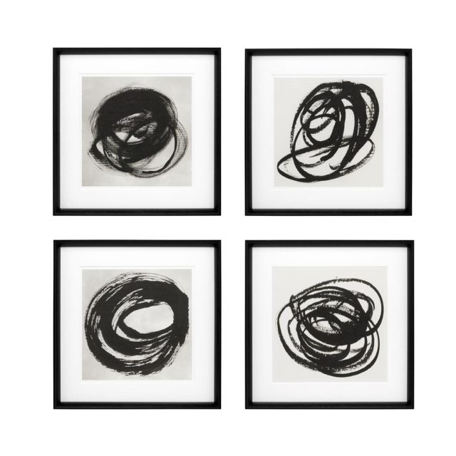 Настенный декор EICHHOLTZ Prints Black & White Collection I set of 4