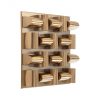 Настенный декор Phillips Collection Arete Wall Tile Plated Brass