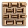 Настенный декор Phillips Collection Arete Wall Tile Plated Brass