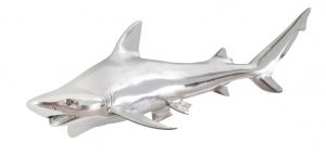 Настенный декор Phillips Collection Black Tip Reef Shark Wall Sculpture Silver