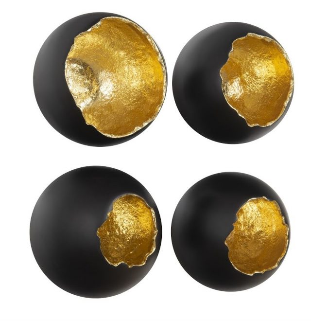 Настенный декор Phillips Collection Broken Egg Wall Art Black/Gold