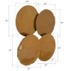 Настенный декор Phillips Collection Cast Oil Drum Wall Discs Liquid Gold