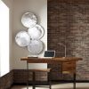 Настенный декор Phillips Collection Cast Oil Drum Wall Discs Silver