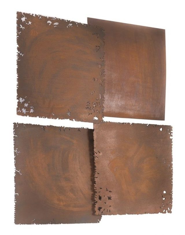 Настенный декор Phillips Collection Cast Square Oil Drum Wall Tiles Rust